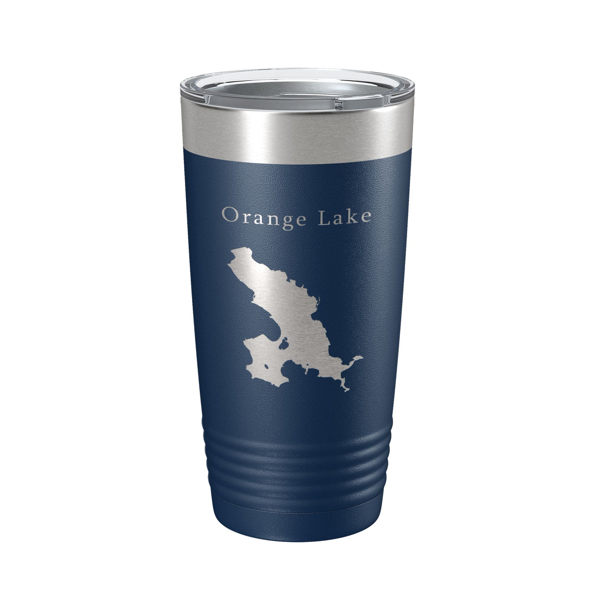 Orange Lake Map Tumbler Travel Mug Insulated Laser Engraved Coffee Cup Florida 20 oz-2