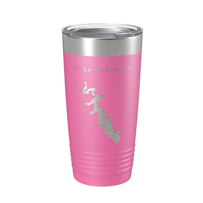 Lake Robinson Map Tumbler Travel Mug Insulated Laser Engraved Coffee Cup South Carolina 20 oz-11