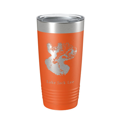 Lake Jack Lee Map Tumbler Travel Mug Insulated Laser Engraved Coffee Cup Felsenthal Arkansas Louisiana 20 oz-17