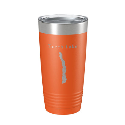 Torch Lake Map Tumbler Travel Mug Insulated Laser Engraved Coffee Cup Michigan 20 oz-17