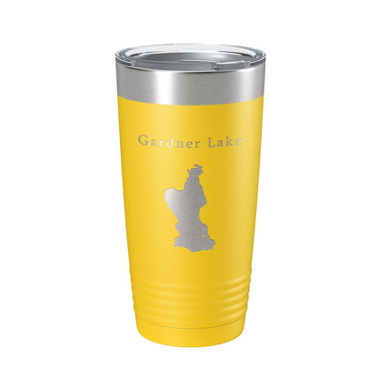 Gardner Lake Map Tumbler Travel Mug Insulated Laser Engraved Coffee Cup Connecticut 20 oz-19