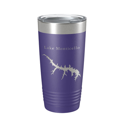 Lake Monticello Map Tumbler Travel Mug Insulated Laser Engraved Coffee Cup Virginia 20 oz-15