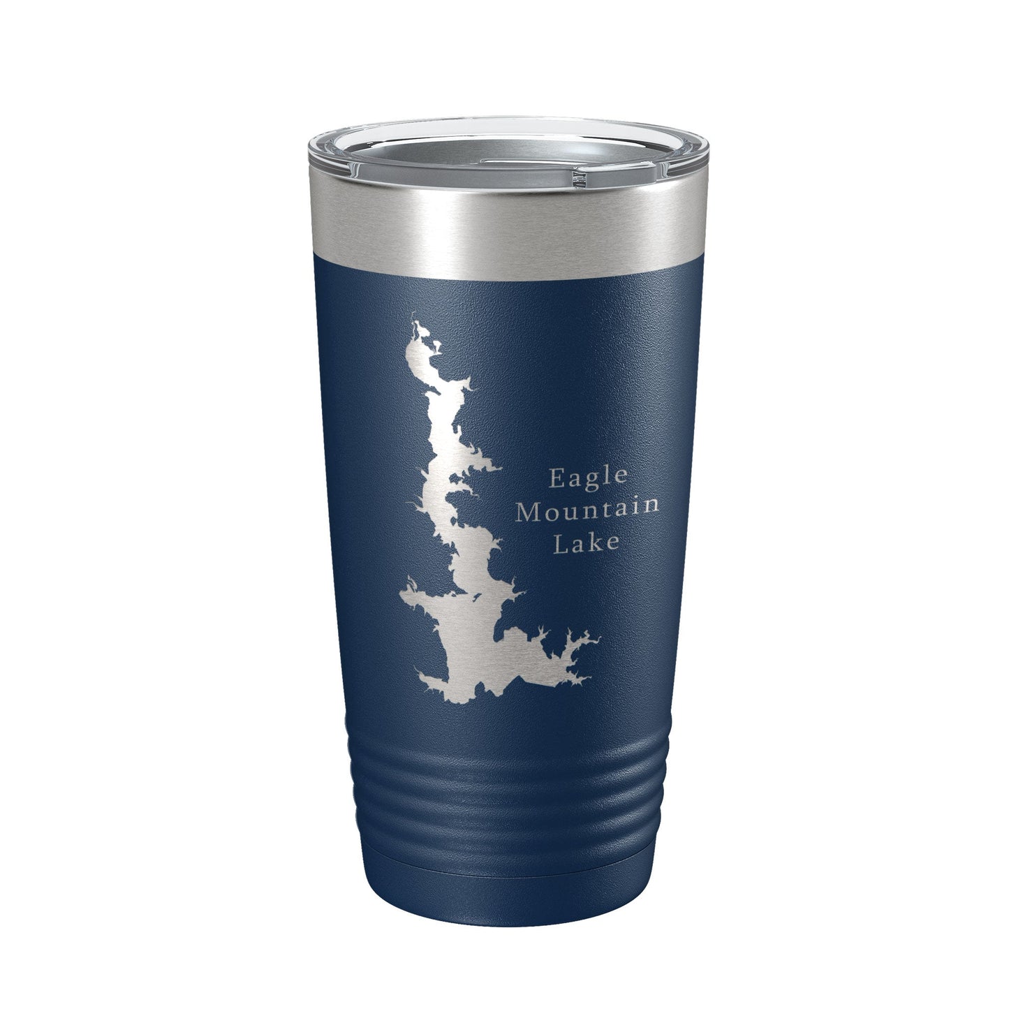 Eagle Mountain Lake Map Tumbler Travel Mug Insulated Laser Engraved Coffee Cup Texas 20 oz-8