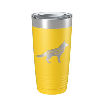 German Shepherd Mom Tumbler Dog Travel Mug Gift Insulated Laser Engraved Coffee Cup 20 oz-19