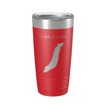 Redfish Lake Map Tumbler Travel Mug Insulated Laser Engraved Coffee Cup Idaho 20 oz-10