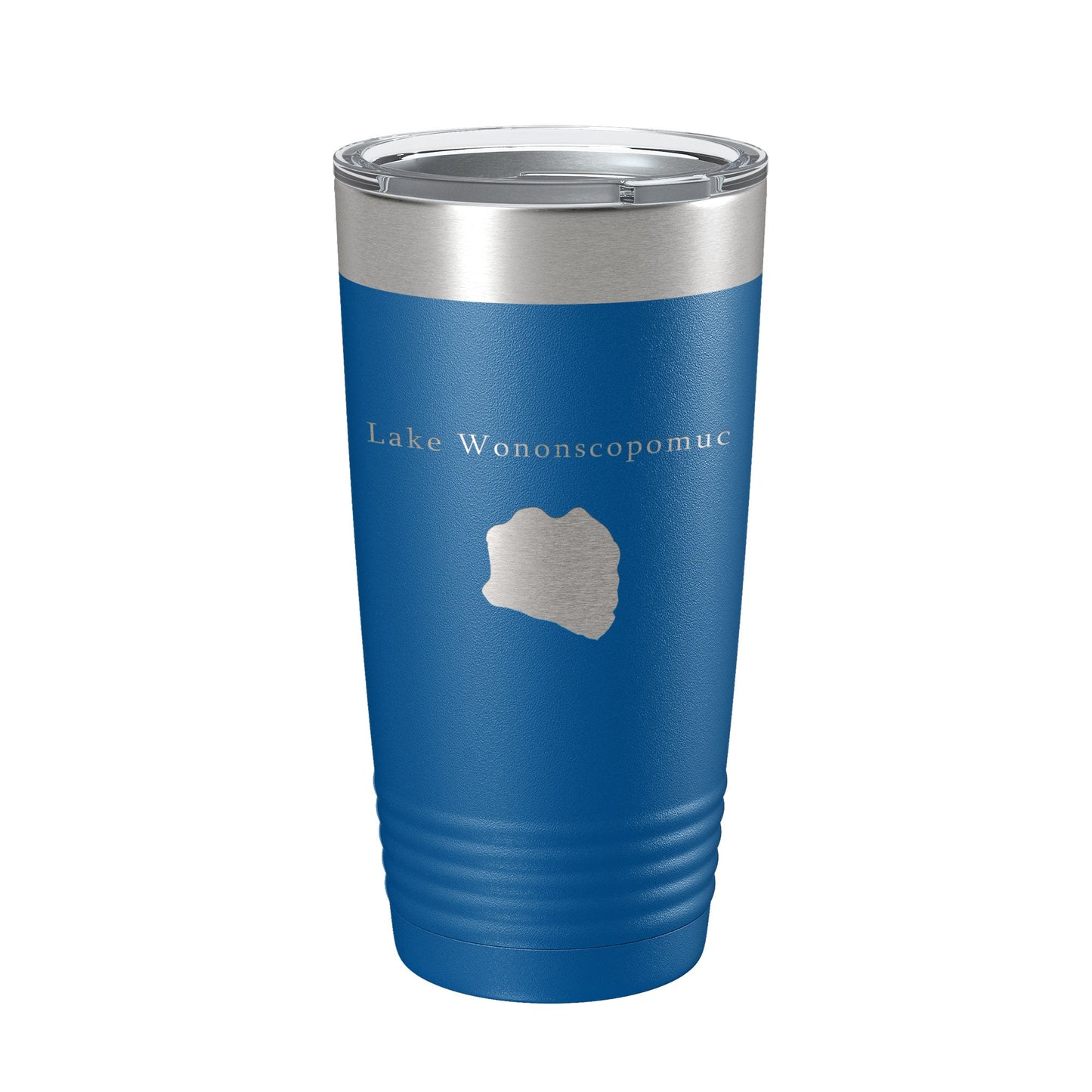 Lake Wononscopomuc Map Tumbler Travel Mug Insulated Laser Engraved Coffee Cup Connecticut 20 oz-6