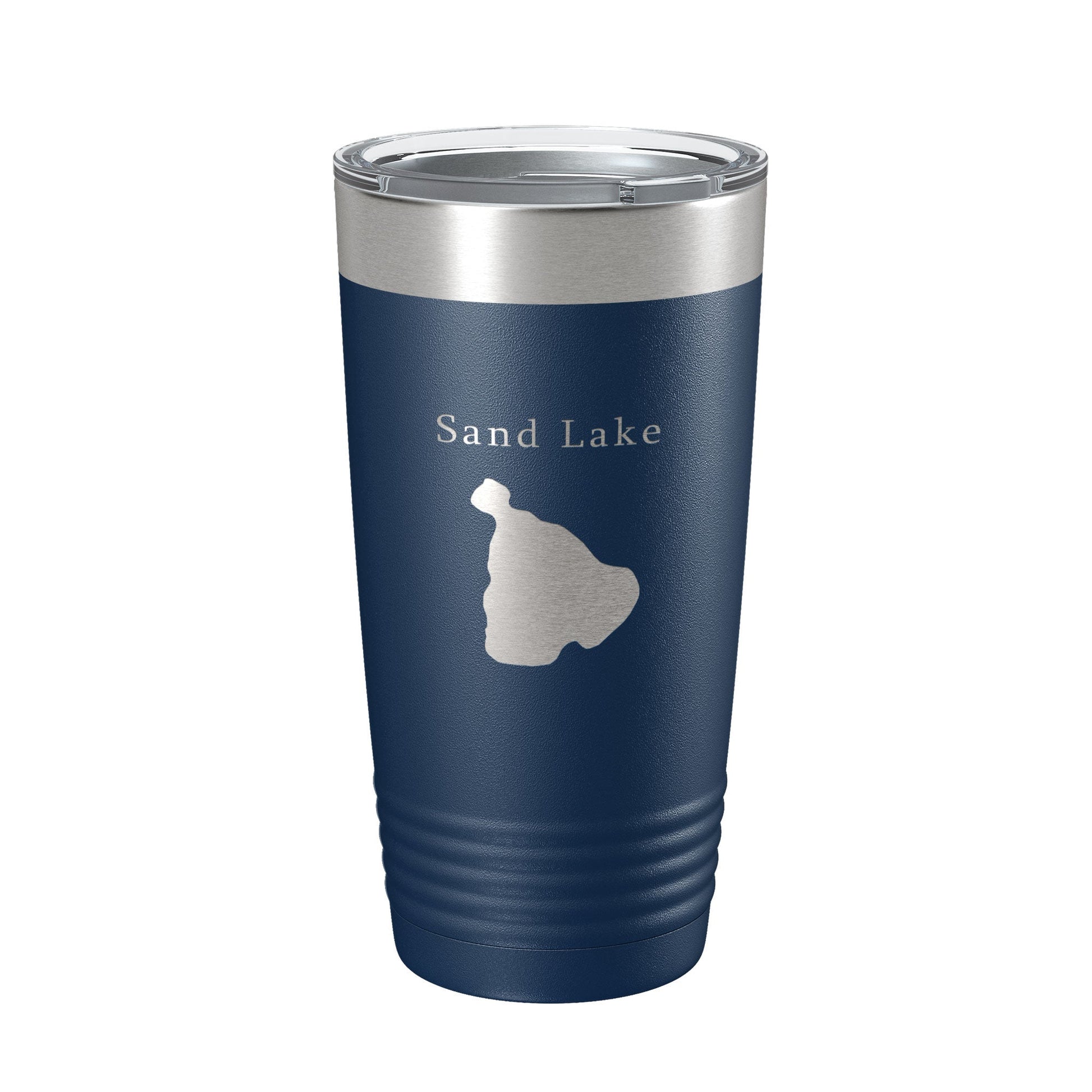 Sand Lake Map Tumbler Travel Mug Insulated Laser Engraved Coffee Cup Michigan 20 oz-2