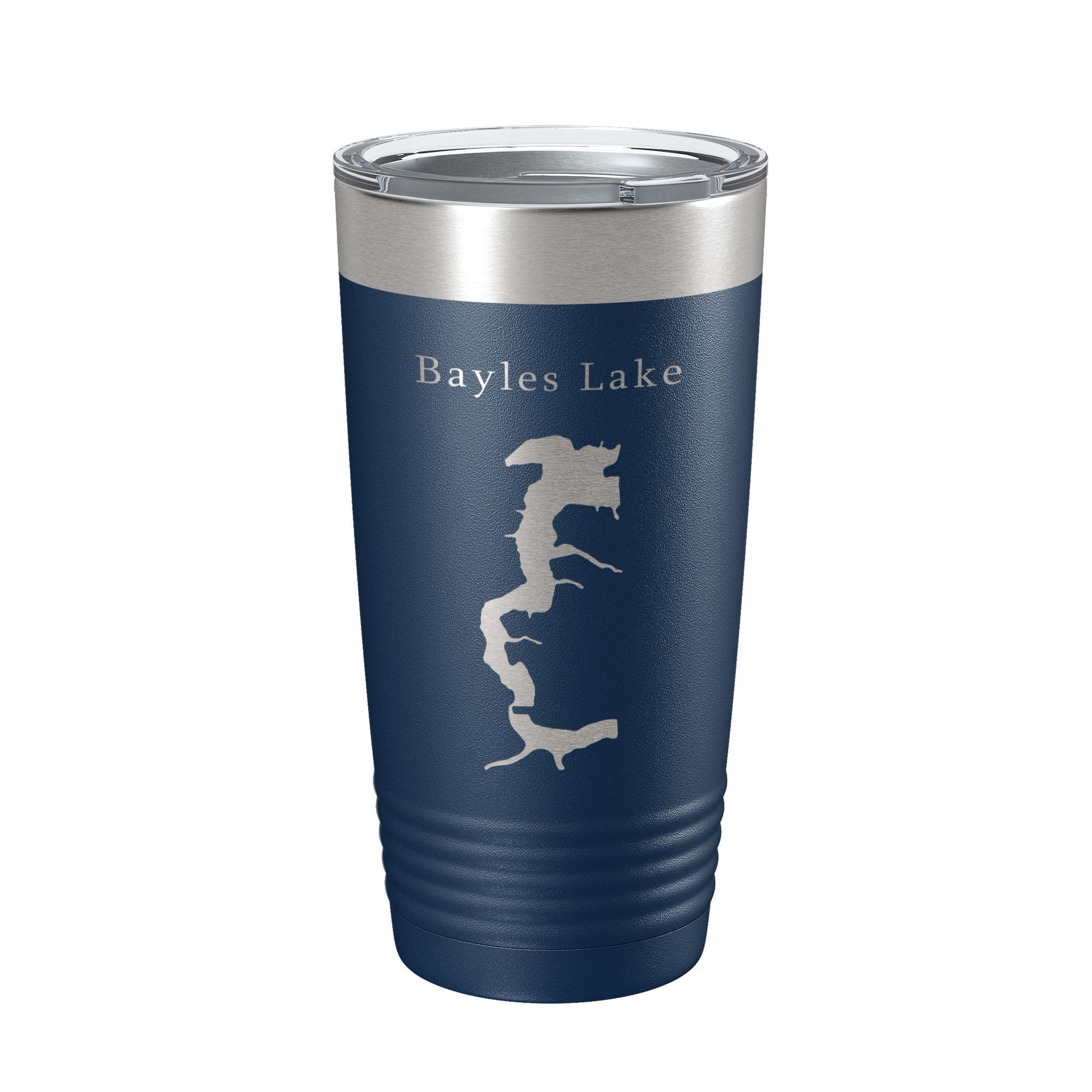 Bayles Lake Map Tumbler Travel Mug Insulated Laser Engraved Coffee Cup Illinois 20 oz-2