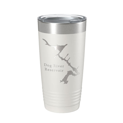 Dog River Reservoir Tumbler Lake Map Travel Mug Insulated Laser Engraved Coffee Cup Chattahoochee Douglasville Georgia 20 oz-7