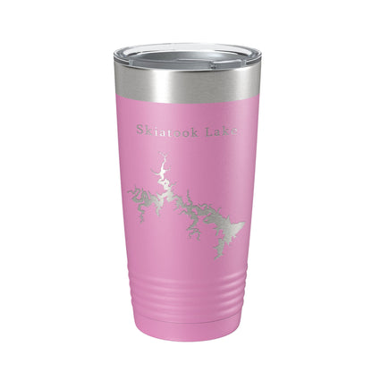 Skiatook Lake Map Tumbler Travel Mug Insulated Laser Engraved Coffee Cup Oklahoma 20 oz-14