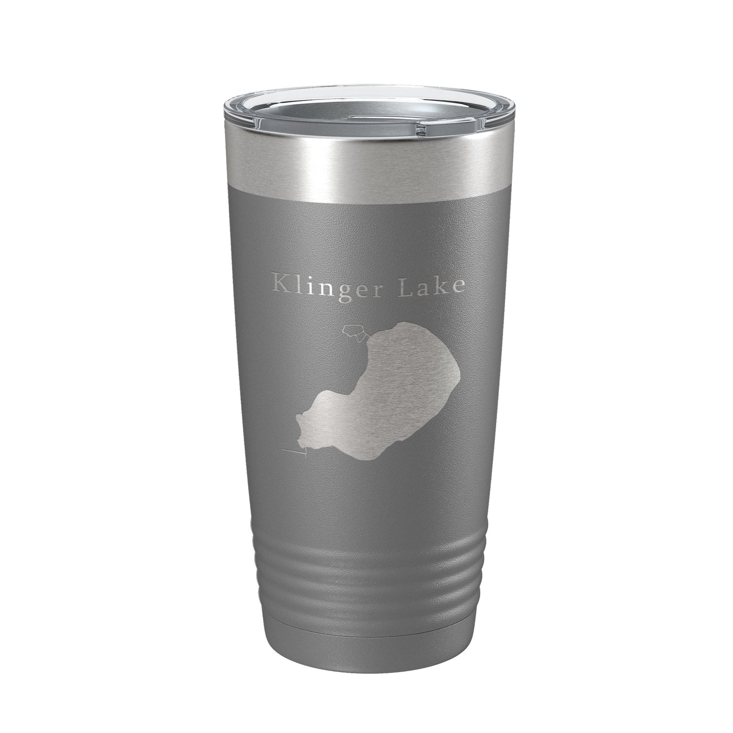 Klinger Lake Map Tumbler Travel Mug Insulated Laser Engraved Coffee Cup Michigan 20 oz-16