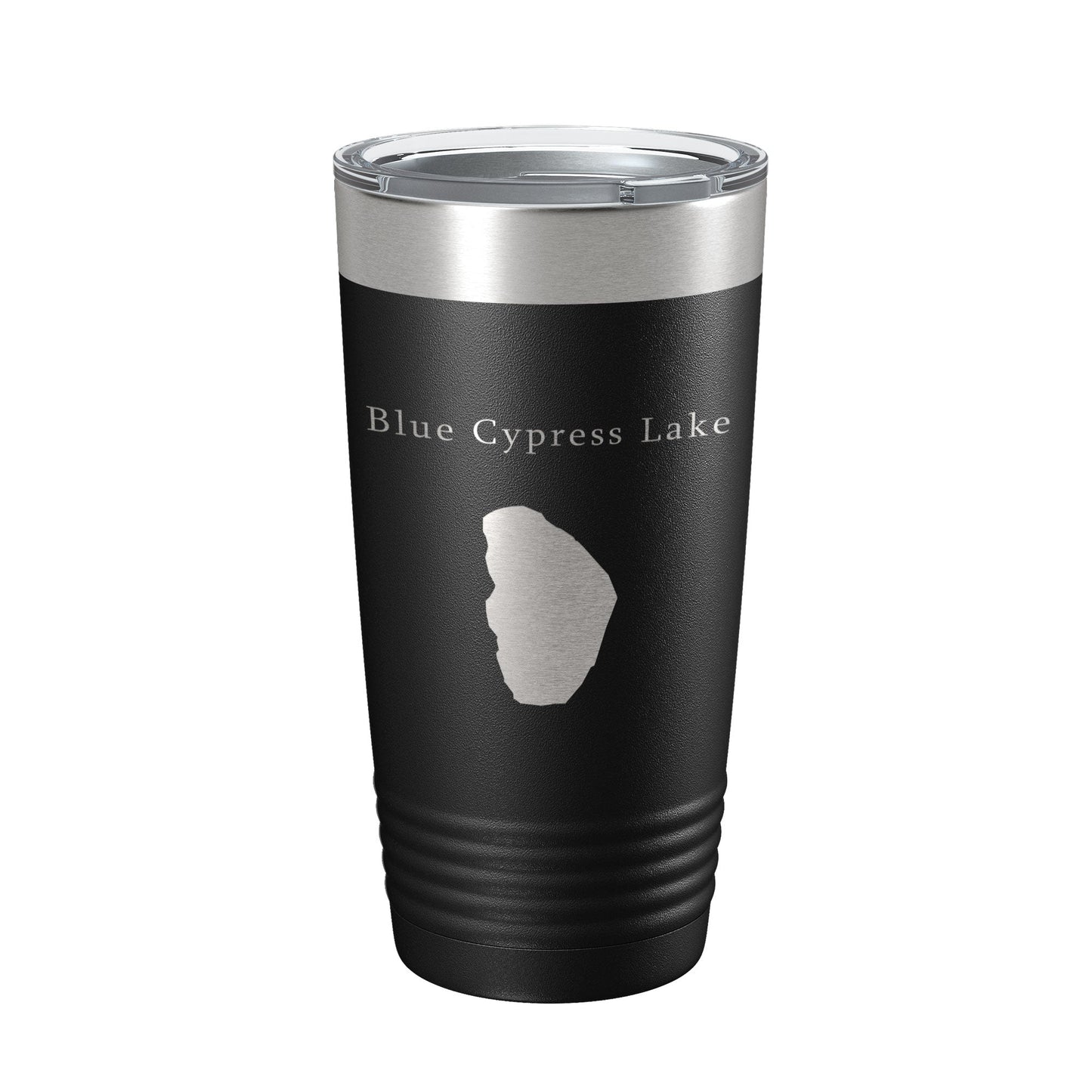 Blue Cypress Lake Map Tumbler Travel Mug Insulated Laser Engraved Coffee Cup Florida 20 oz-5