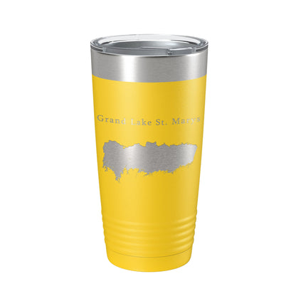 Grand Lake St. Marys Map Tumbler Travel Mug Insulated Laser Engraved Coffee Cup Ohio 20 oz-4