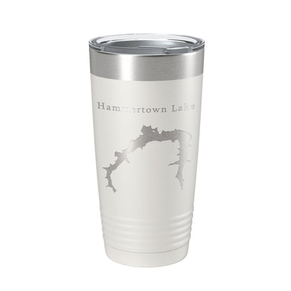 Hammertown Lake Map Tumbler Travel Mug Insulated Laser Engraved Coffee Cup Jackson City Reservoir Ohio 20 oz-7