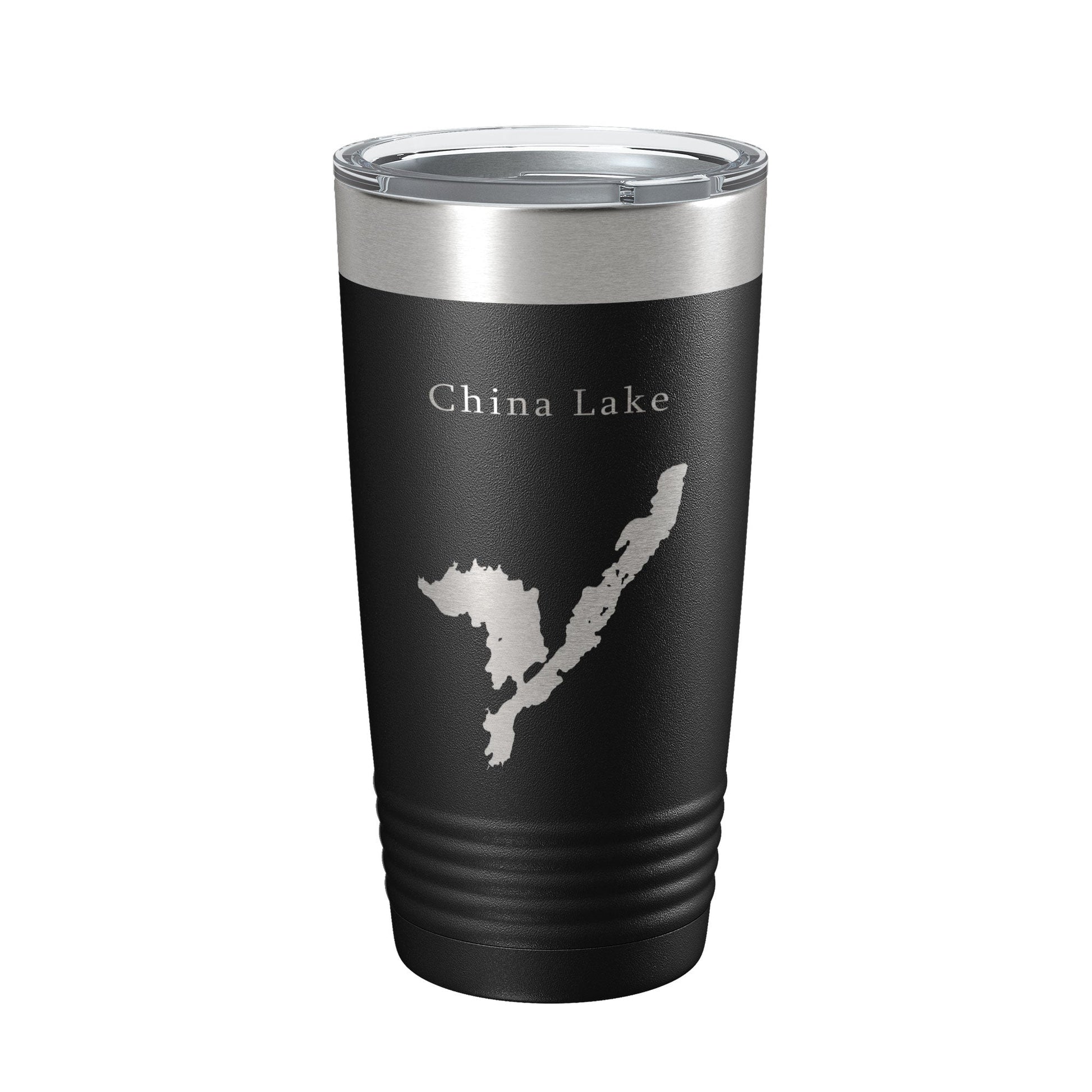 China Lake Map Tumbler Travel Mug Insulated Laser Engraved Coffee Cup Maine 20 oz-5