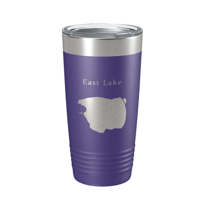 East Lake Map Tumbler Travel Mug Insulated Laser Engraved Coffee Cup Oregon 20 oz-15