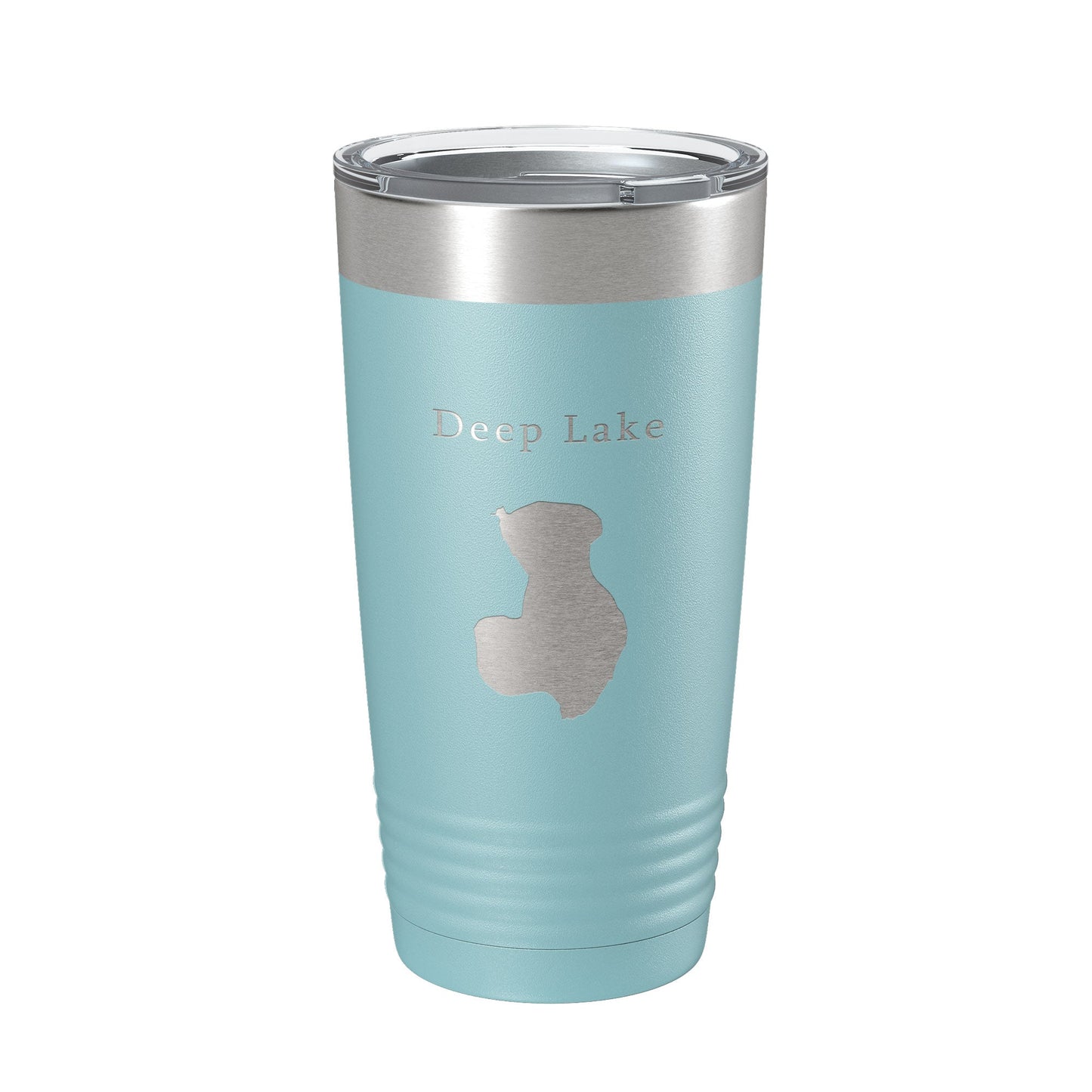 Deep Lake Map Tumbler Travel Mug Insulated Laser Engraved Coffee Cup Illinois 20 oz-13