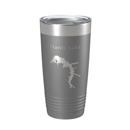 Hardy Lake Map Tumbler Travel Mug Insulated Laser Engraved Coffee Cup Indiana 20 oz-16