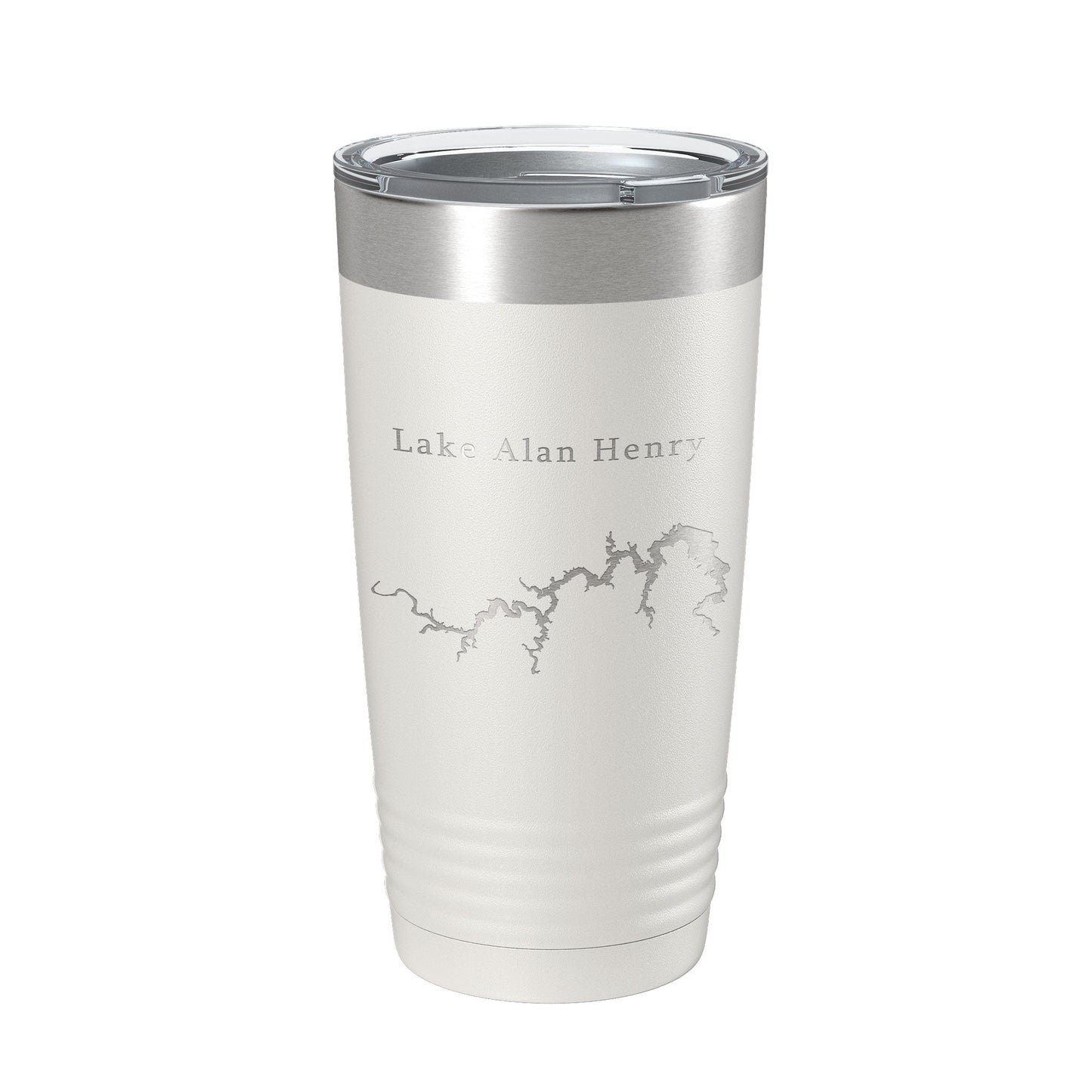 Lake Alan Henry Map Tumbler Travel Mug Insulated Laser Engraved Coffee Cup Texas 20 oz-1