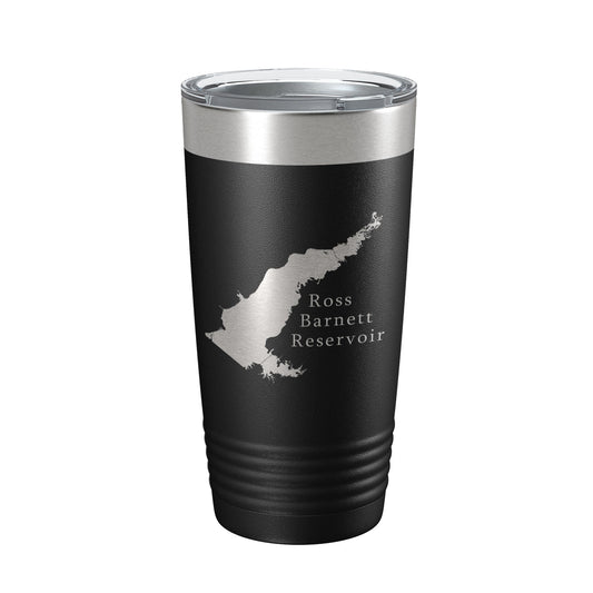 Ross R Barnett Reservoir The Rez Tumbler Lake Map Travel Mug Insulated Laser Engraved Coffee Cup Mississippi 20 oz-0