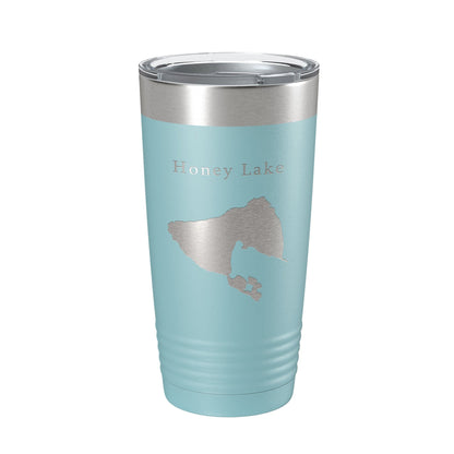 Honey Lake Map Tumbler Travel Mug Insulated Laser Engraved Coffee Cup California 20 oz-13