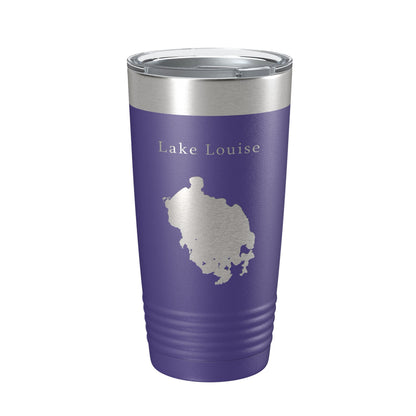 Lake Louise Map Tumbler Travel Mug Insulated Laser Engraved Coffee Cup Alaska 20 oz-15