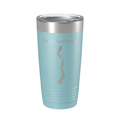 Lake Leelanau Map Tumbler Travel Mug Insulated Laser Engraved Coffee Cup Michigan 20 oz-13