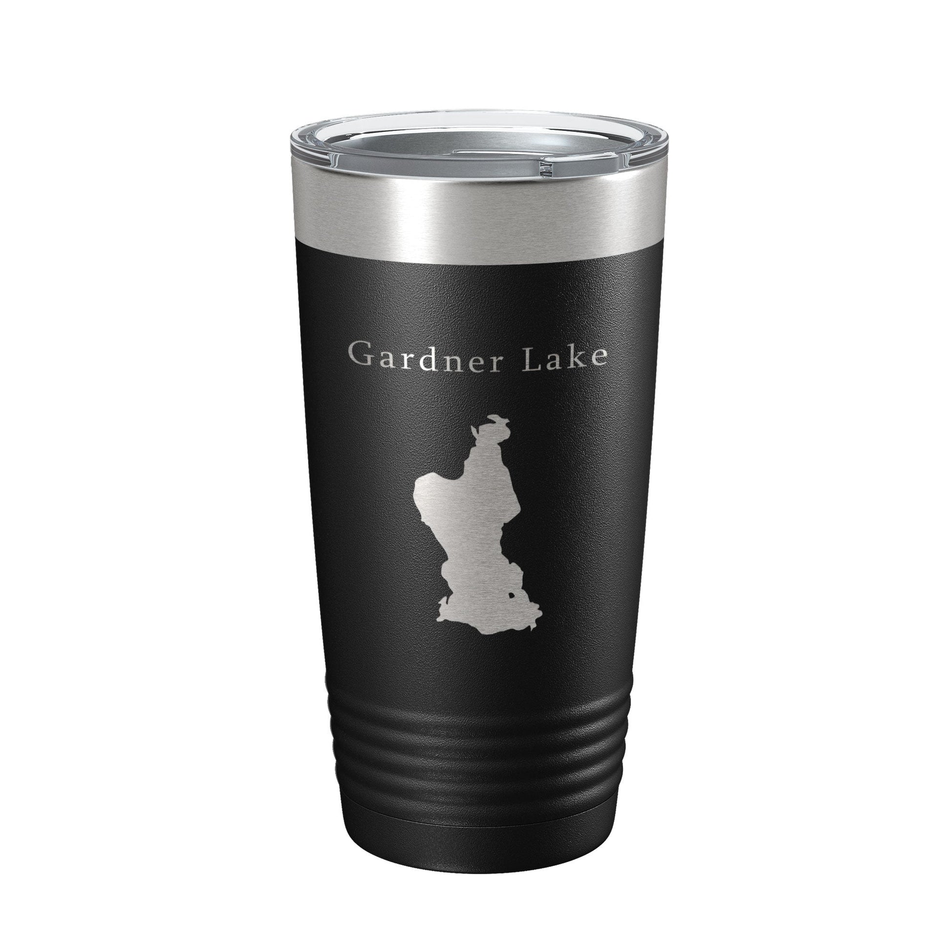 Gardner Lake Map Tumbler Travel Mug Insulated Laser Engraved Coffee Cup Connecticut 20 oz-0