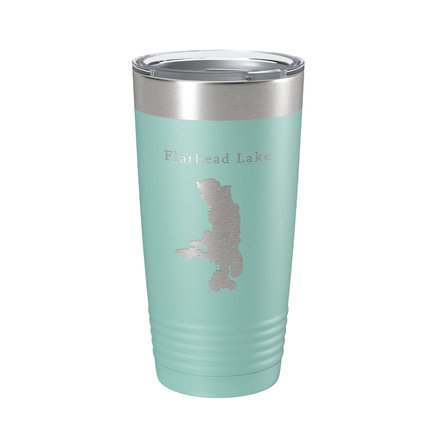 Flathead Lake Map Tumbler Travel Mug Insulated Laser Engraved Coffee Cup Missoula Montana 20 oz-12