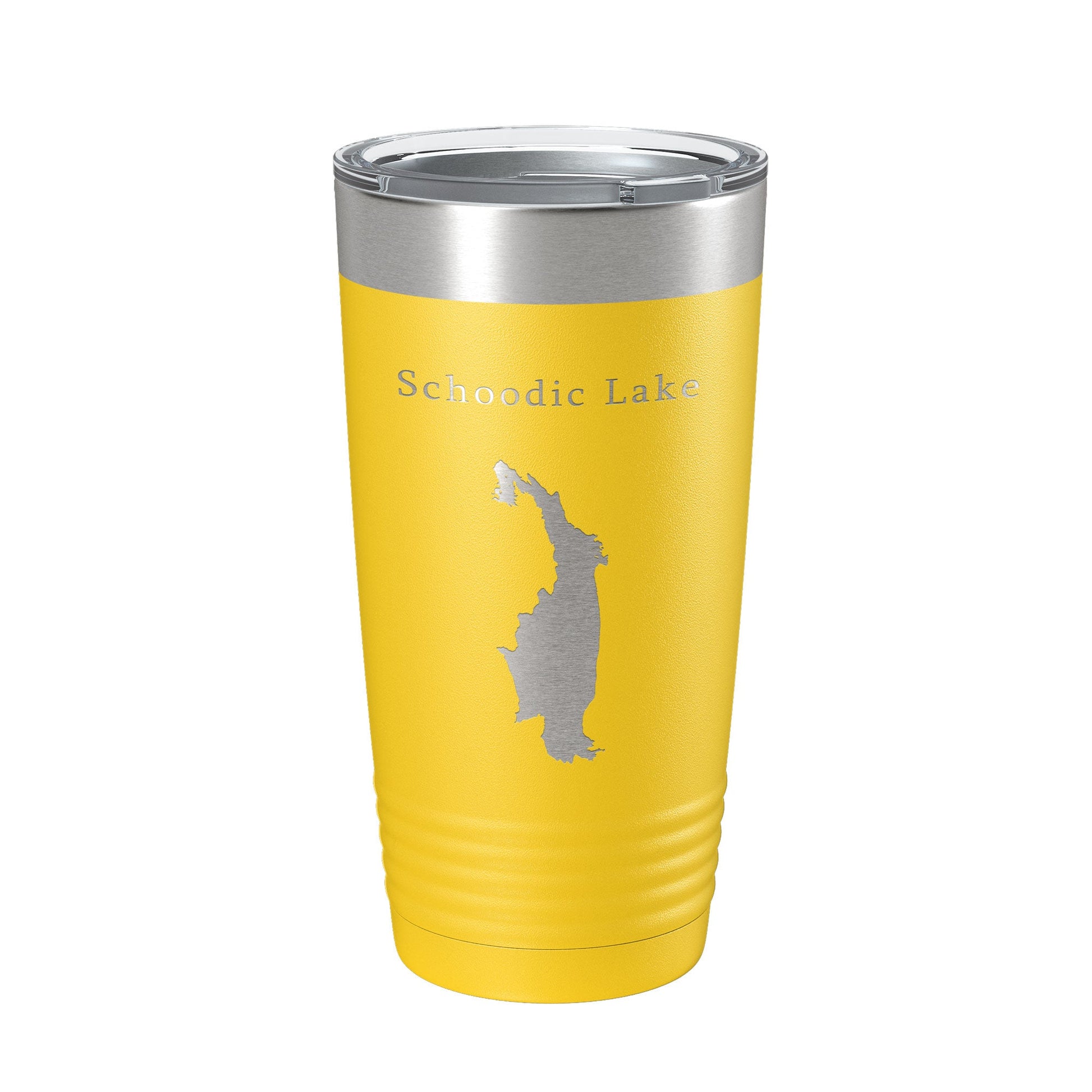 Schoodic Lake Map Tumbler Travel Mug Insulated Laser Engraved Coffee Cup Maine 20 oz-4