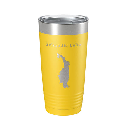 Schoodic Lake Map Tumbler Travel Mug Insulated Laser Engraved Coffee Cup Maine 20 oz-19