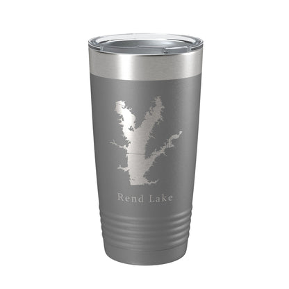 Rend Lake Map Tumbler Travel Mug Insulated Laser Engraved Coffee Cup Illinois 20 oz-16