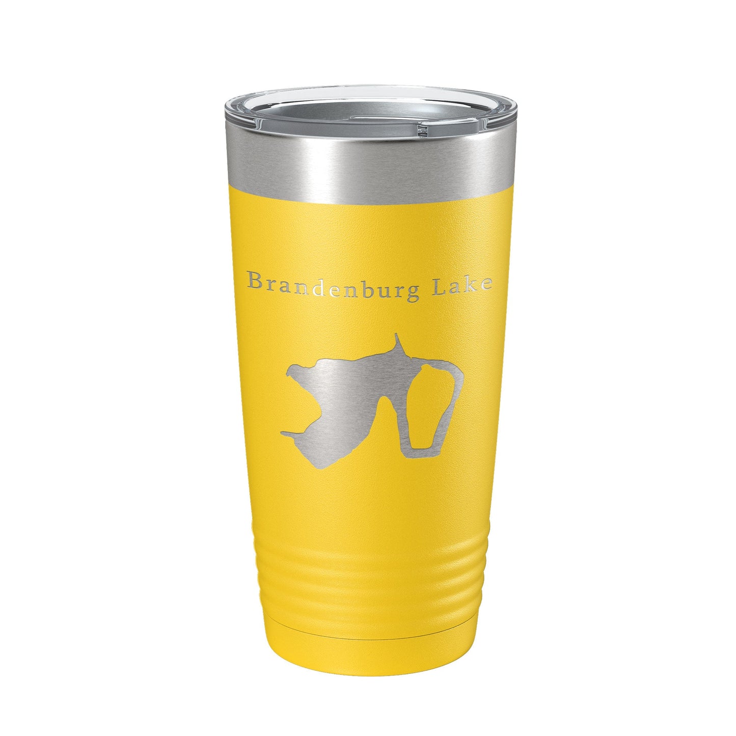Brandenburg Lake Map Tumbler Travel Mug Insulated Laser Engraved Coffee Cup Illinois 20 oz-19