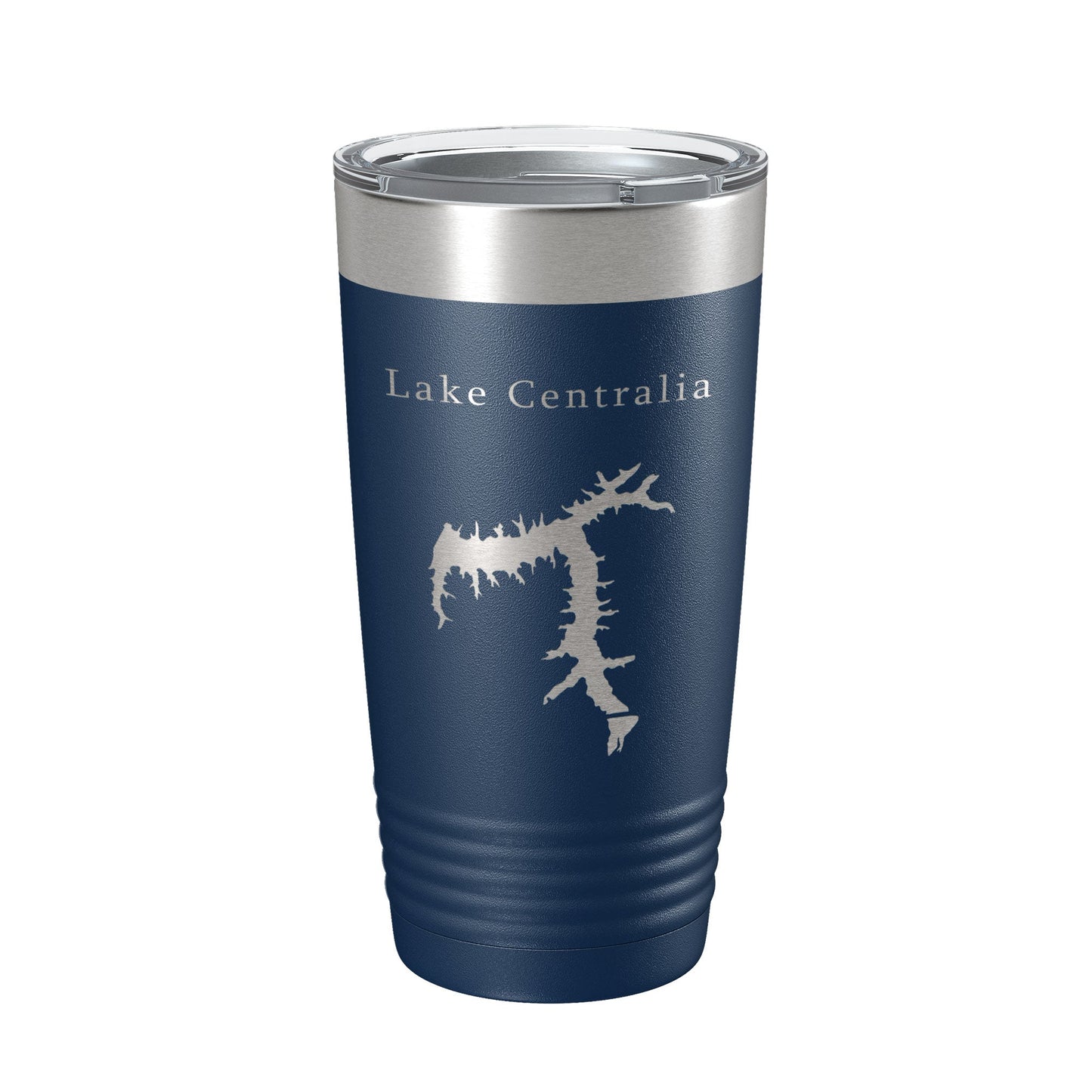 Lake Centralia Map Tumbler Travel Mug Insulated Laser Engraved Coffee Cup Illinois 20 oz-8