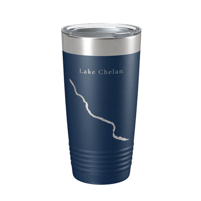 Lake Chelan Map Tumbler Travel Mug Insulated Laser Engraved Coffee Cup Washington 20 oz-8