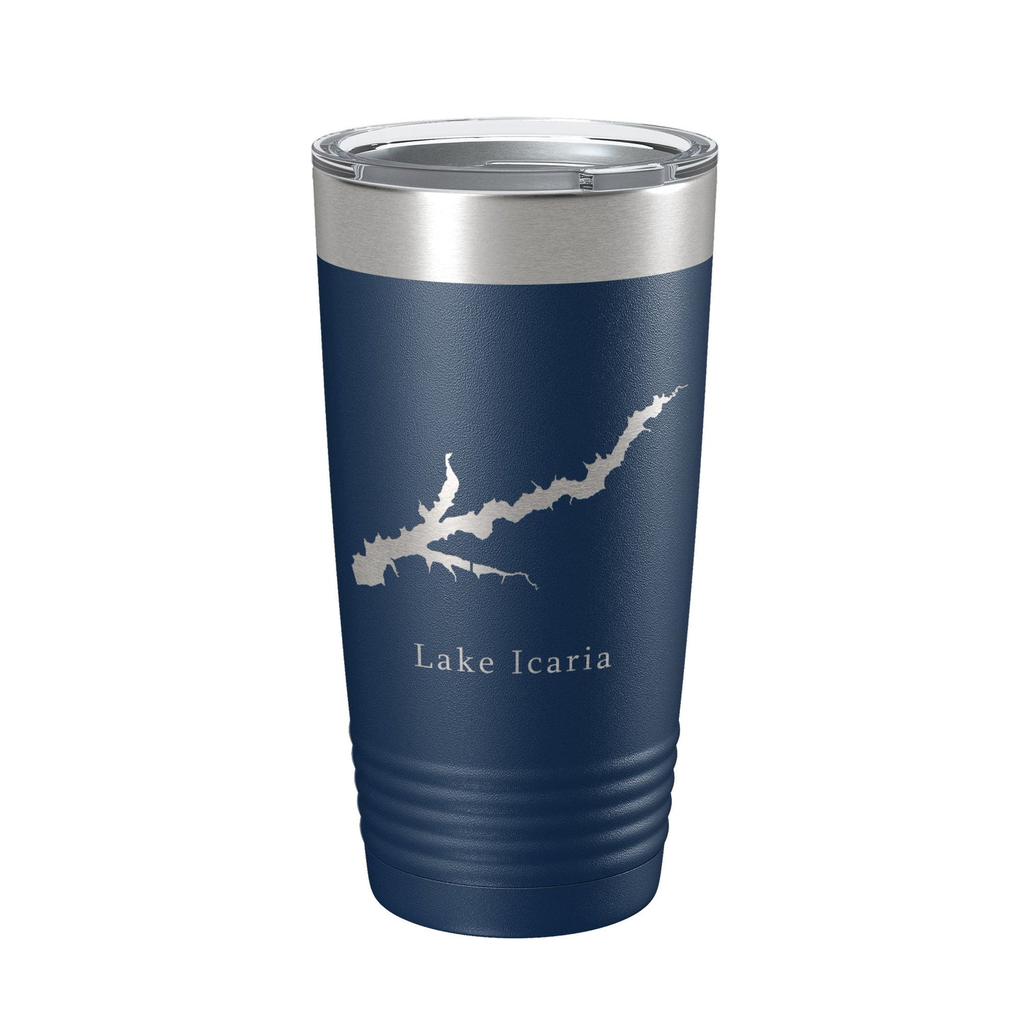 Lake Icaria Map Tumbler Travel Mug Insulated Laser Engraved Coffee Cup Iowa 20 oz-8