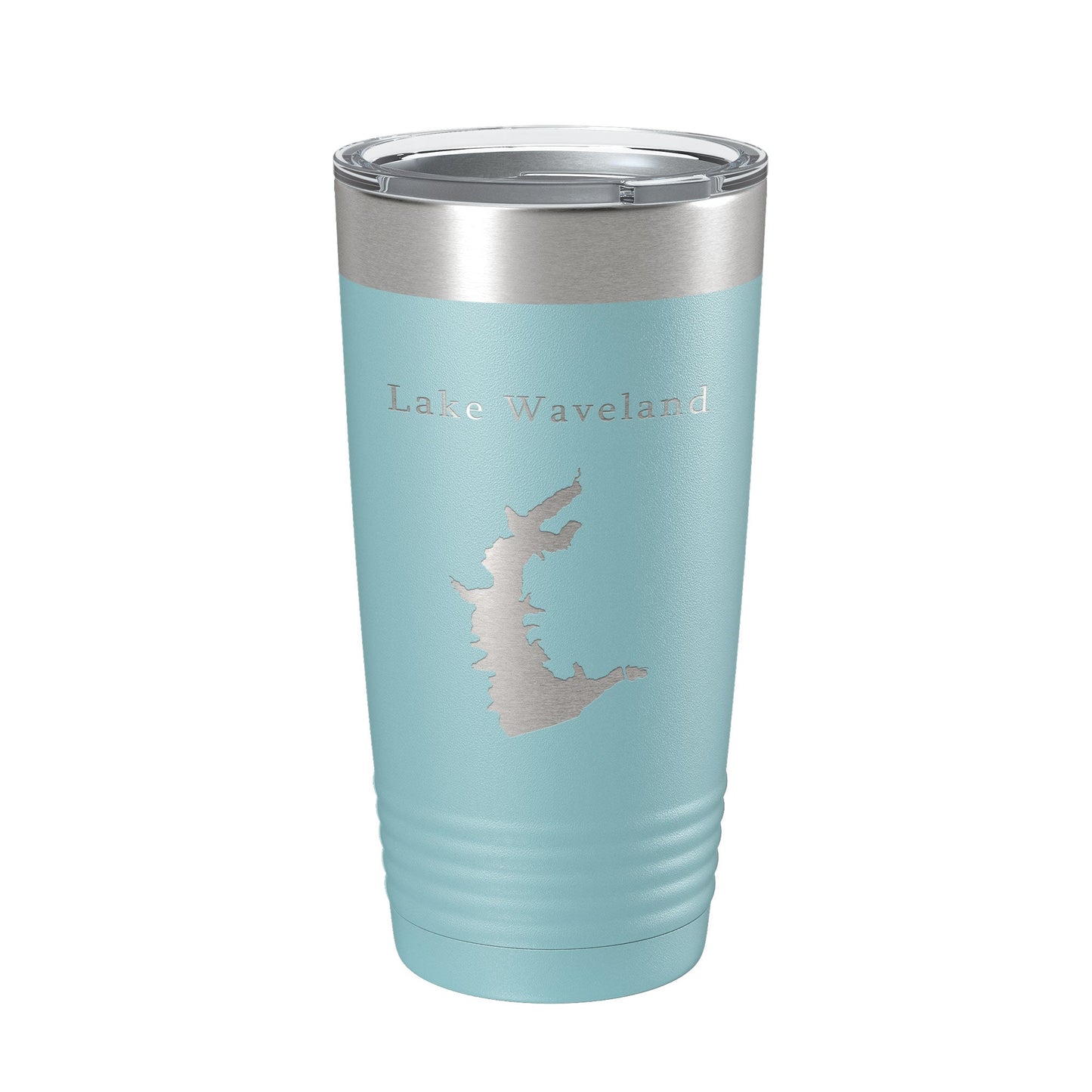 Lake Waveland Map Tumbler Travel Mug Insulated Laser Engraved Coffee Cup Indiana 20 oz-13