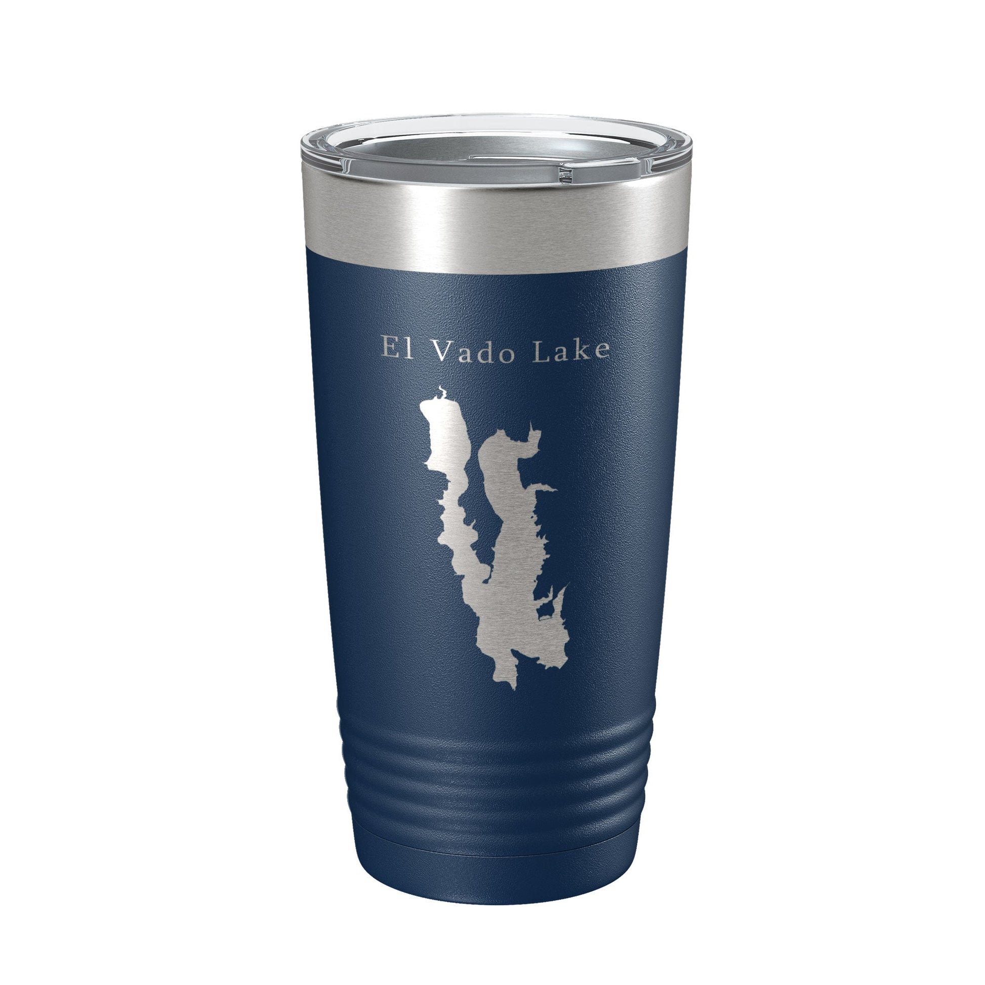 El Vado Lake Map Tumbler Travel Mug Insulated Laser Engraved Coffee Cup New Mexico 20 oz-2