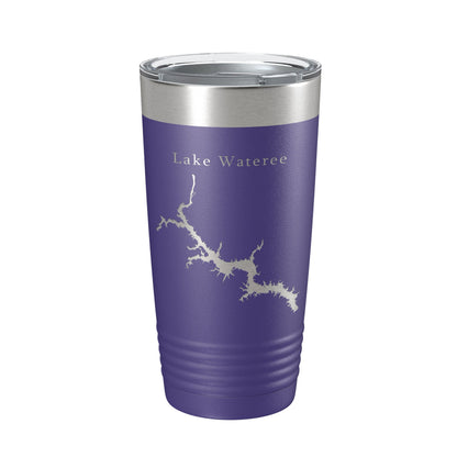 Lake Wateree Stumpy Pond Map Tumbler Travel Mug Insulated Laser Engraved Coffee Cup South Carolina 20 oz-15