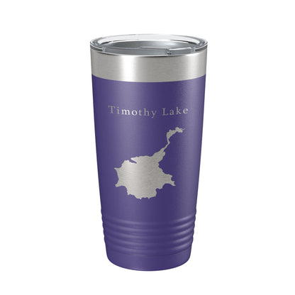 Timothy Lake Map Tumbler Travel Mug Insulated Laser Engraved Coffee Cup Oregon 20 oz-15