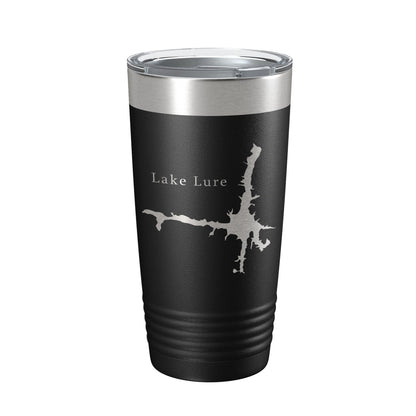Lake Lure Map Tumbler Travel Mug Insulated Laser Engraved Coffee Cup North Carolina 20 oz-0