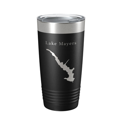 Lake Mayers Map Tumbler Travel Mug Insulated Laser Engraved Coffee Cup Georgia 20 oz-5