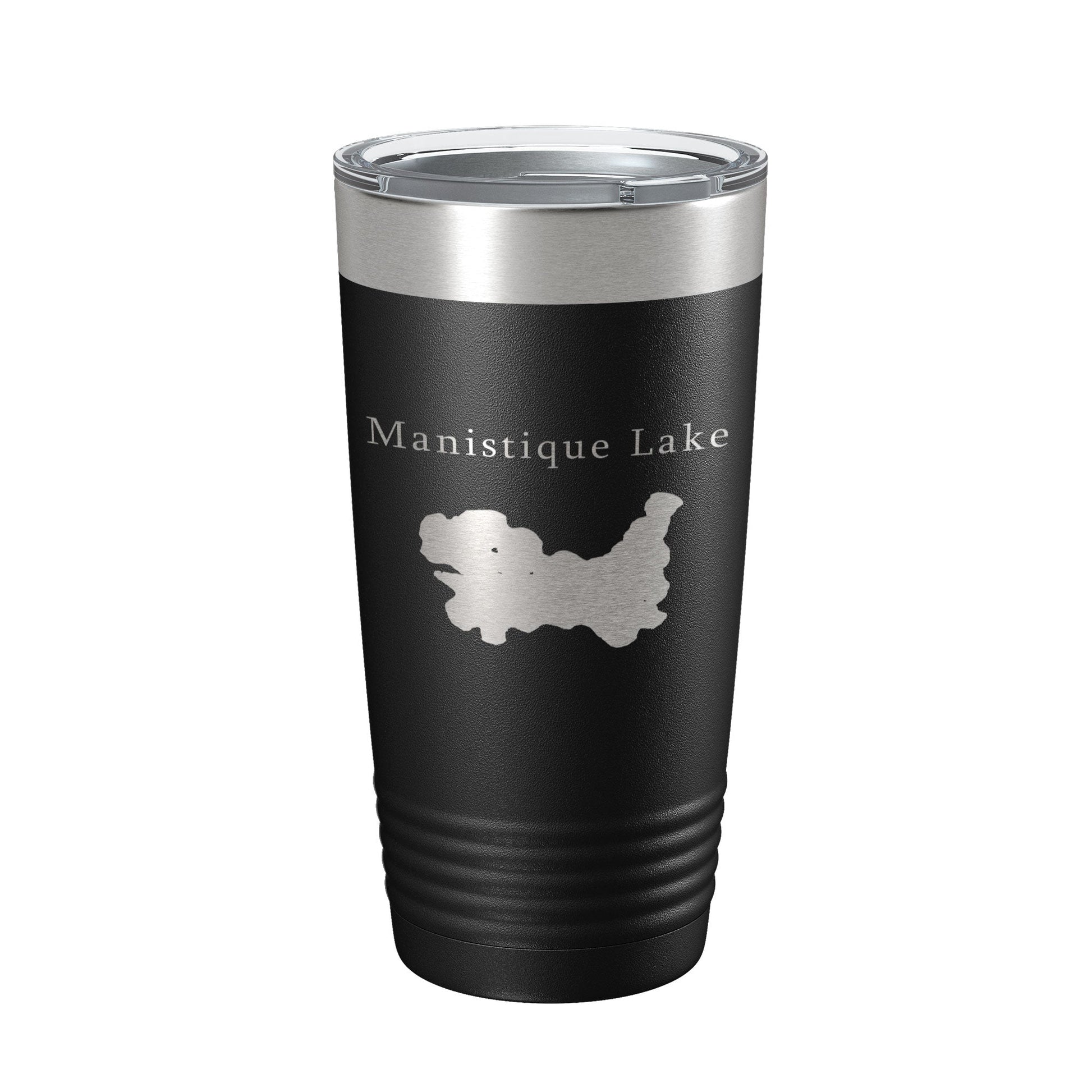 Manistique Lake Map Tumbler Travel Mug Insulated Laser Engraved Coffee Cup Michigan 20 oz-5