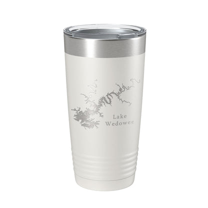 Lake Wedowee RL Harris Map Tumbler Travel Mug Insulated Laser Engraved Coffee Cup Alabama 20 oz-7