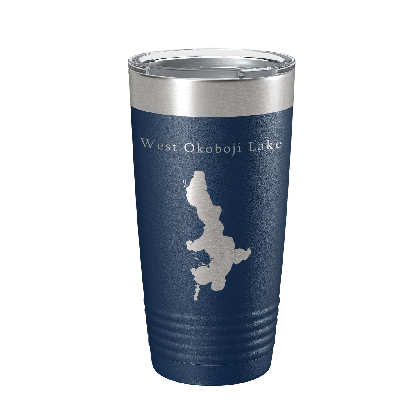 West Okoboji Lake Map Tumbler Travel Mug Insulated Laser Engraved Coffee Cup Iowa 20 oz-8