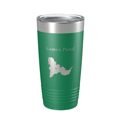 Somes Pond Tumbler Lake Map Travel Mug Insulated Laser Engraved Coffee Cup Acadia Maine 20 oz-9