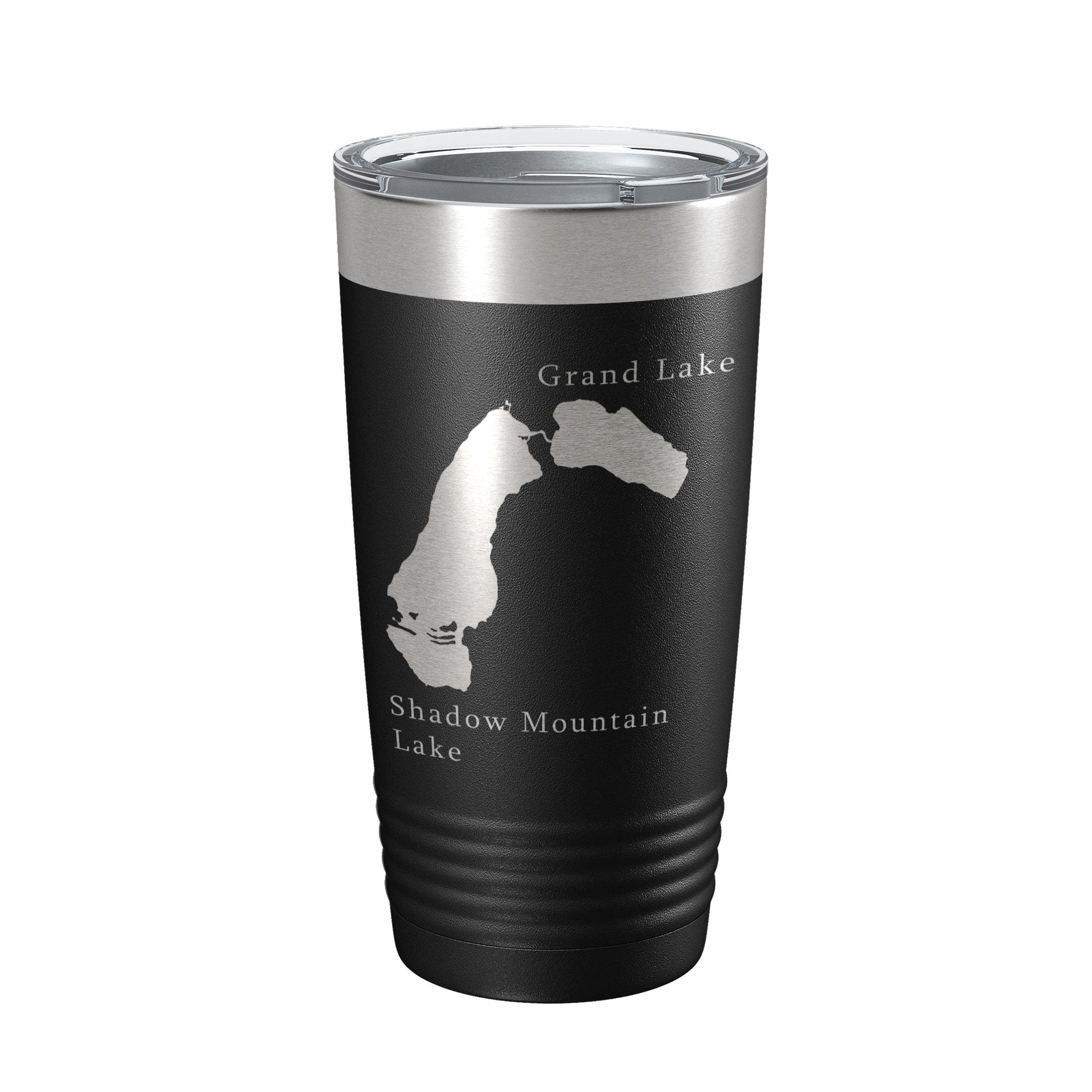 Shadow Mountain & Grand Lakes Map Tumbler Travel Mug Insulated Laser Engraved Coffee Cup Colorado 20 oz-5
