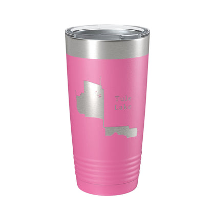 Tule Lake Map Tumbler Travel Mug Insulated Laser Engraved Coffee Cup California 20 oz-11