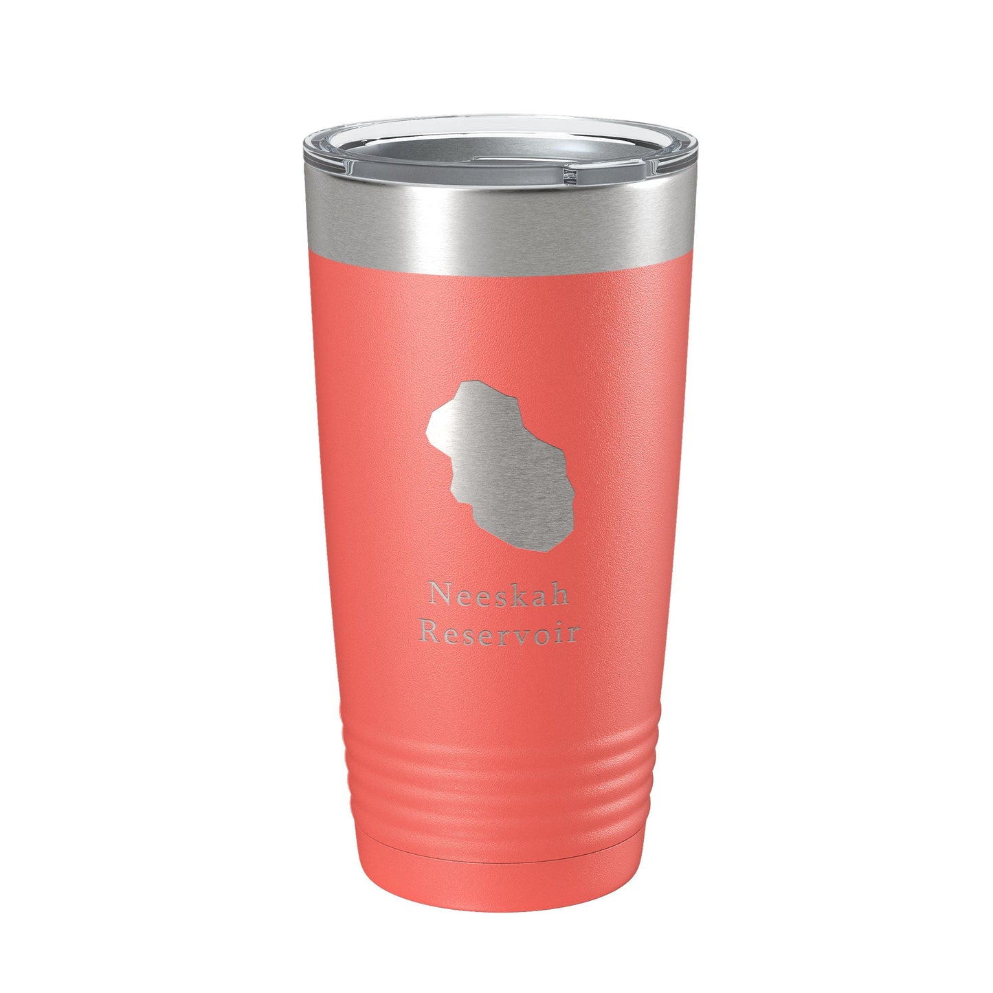 Neeskah Reservoir Tumbler Lake Map Travel Mug Insulated Laser Engraved Coffee Cup Colorado 20 oz-20