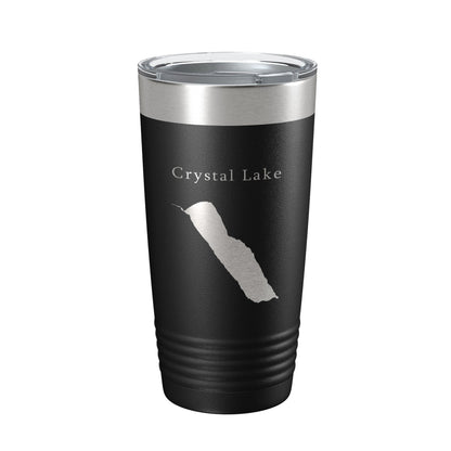 Crystal Lake Map Tumbler Travel Mug Insulated Laser Engraved Coffee Cup Vermont 20 oz-5
